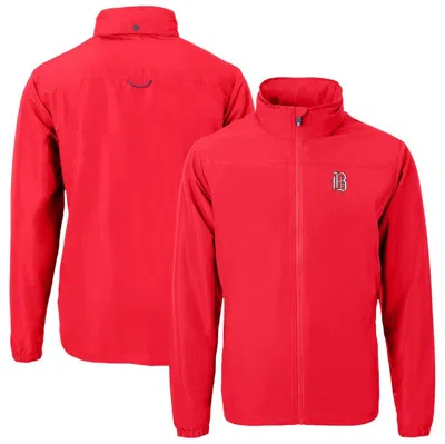 Cutter & Buck Red Birmingham Barons Big & Tall Charter Eco Knit Recycled Full-zip Jacket