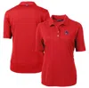 CUTTER & BUCK CUTTER & BUCK RED BUFFALO BISONS VIRTUE DRYTEC ECO PIQUE RECYCLED POLO
