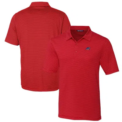 Cutter & Buck Red Carolina Panthers Forge Pencil Stripe Polo