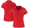 CUTTER & BUCK CUTTER & BUCK  RED COLORADO ROCKIES DAYBREAK ECO RECYCLED V-NECK POLO