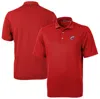 CUTTER & BUCK CUTTER & BUCK RED COLUMBUS CLIPPERS VIRTUE ECO PIQUE RECYCLED POLO