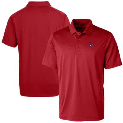 Cutter & Buck Red Houston Texans Americana Big & Tall Prospect Textured Stretch Polo