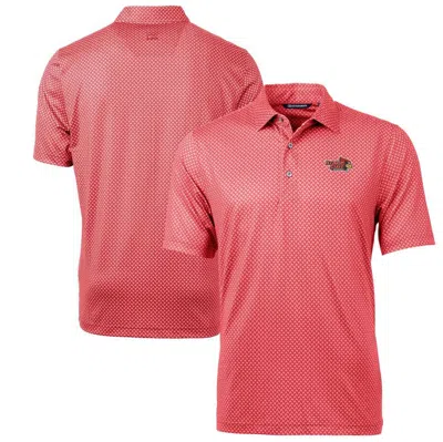 Cutter & Buck Red Illinois State Redbirds Big & Tall Pike Banner Print Polo