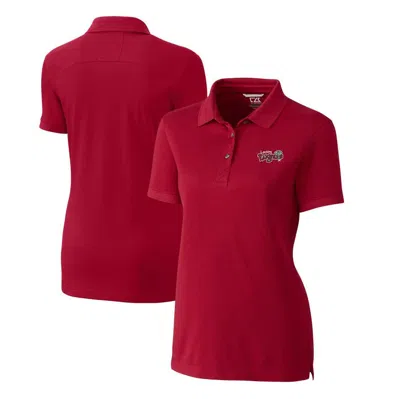 Cutter & Buck Red Lansing Lugnuts Advantage Tri-blend Pique Polo