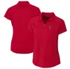 CUTTER & BUCK CUTTER & BUCK  RED LOS ANGELES ANGELS DRYTEC FORGE STRETCH POLO