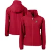 CUTTER & BUCK CUTTER & BUCK  RED MIAMI MARLINS CHARTER ECO RECYCLED FULL-ZIP JACKET