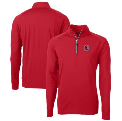 Cutter & Buck Red Nashville Sounds Adapt Eco Knit Stretch Recycled Quarter-zip Pullover