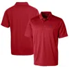 CUTTER & BUCK CUTTER & BUCK RED NEW YORK GIANTS LOGO PROSPECT TEXTURED STRETCH BIG & TALL POLO