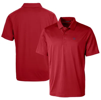 Cutter & Buck Red New York Giants Logo Prospect Textured Stretch Big & Tall Polo In Cardinal