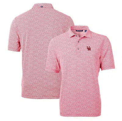 Cutter & Buck Red Ole Miss Rebels Virtue Eco Pique Botanical Recycled Polo
