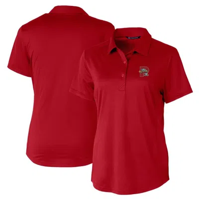 Cutter & Buck Red Portland Sea Dogs Prospect Textured Stretch Polo