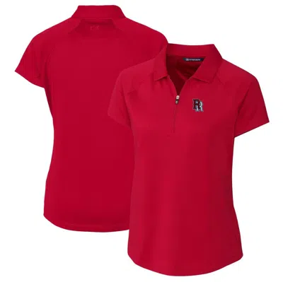 Cutter & Buck Red Round Rock Express Forge Drytec Raglan Stretch Polo