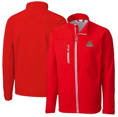 Cutter & Buck Red Toledo Mud Hens  Clique Telemark Eco Stretch Softshell Full-zip Jacket