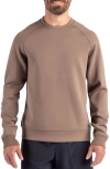 Cutter & Buck Roam Crewneck Pullover In Brown