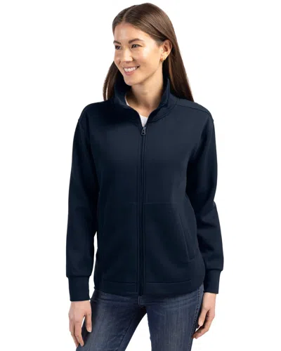Cutter & Buck Roam Eco Full Zip Recycled Womens Jacket In Blue