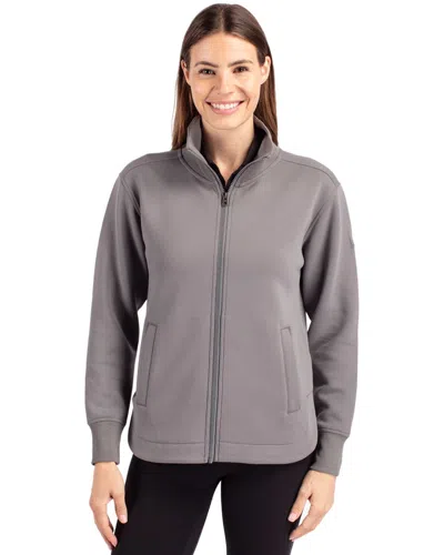 Cutter & Buck Roam Eco Full Zip Recycled Womens Jacket In Brown