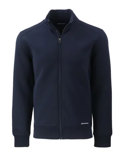 Cutter & Buck Roam Eco Recycled Full Zip Mens Jacket In Blue