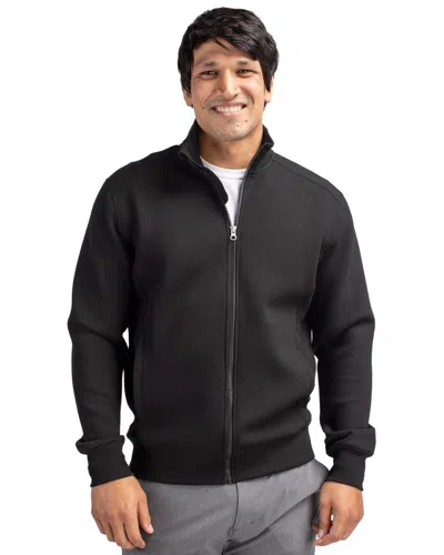 Cutter & Buck Roam Eco Recycled Full Zip Mens Jacket In Black