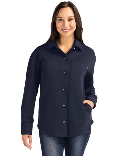 Cutter & Buck Roam Eco Recycled Womens Shirt Jacket In Multi