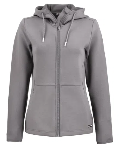 Cutter & Buck Roam Epic Comfort Recycled Womens Full Zip Hooded Jacket In Multi
