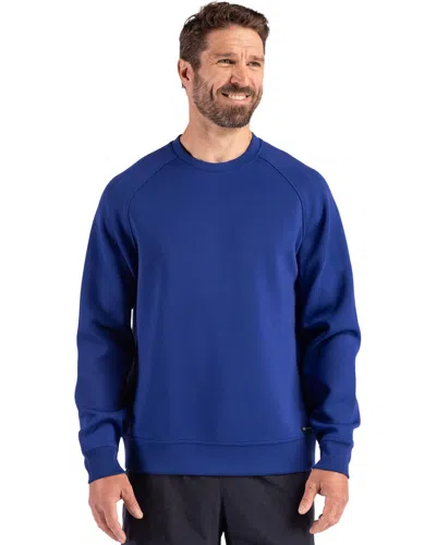 Cutter & Buck Roam Epic Versatility Recycled Crew Neck Mens Pullover In Blue