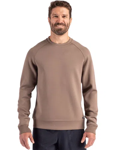 Cutter & Buck Roam Epic Versatility Recycled Crew Neck Mens Pullover In Brown