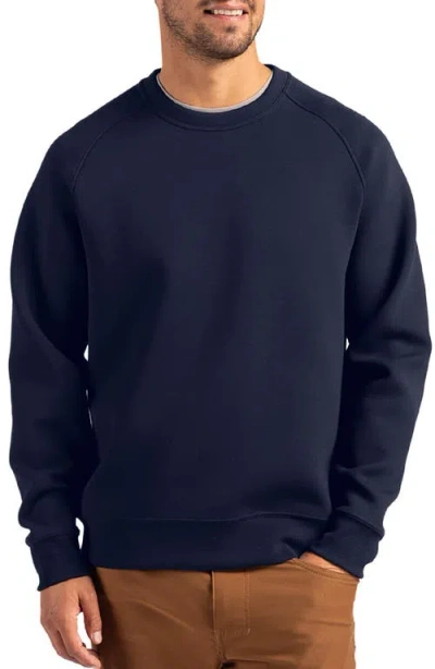 Cutter & Buck Roam Crewneck Pullover In Navy Blue