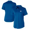 CUTTER & BUCK CUTTER & BUCK ROYAL BYU COUGARS PROSPECT TEXTURED STRETCH POLO
