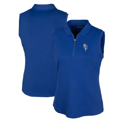 Cutter & Buck Royal Kansas City Royals City Connect Drytec Forge Stretch Sleeveless Polo