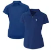 CUTTER & BUCK CUTTER & BUCK  ROYAL LOS ANGELES DODGERS DRYTEC FORGE STRETCH POLO