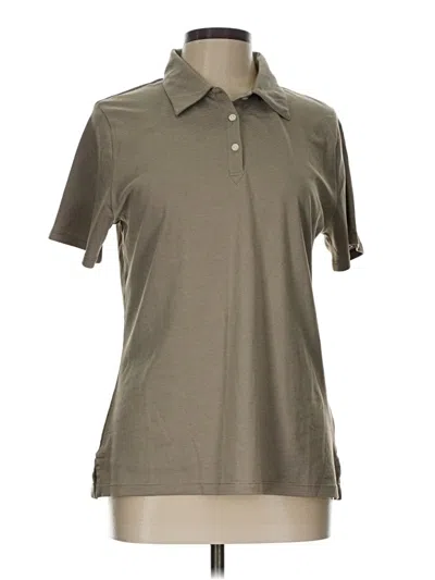 Pre-owned Cutter & Buck Short Sleeve Blouse In Gray