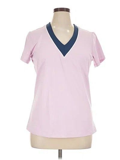 Pre-owned Cutter & Buck Short Sleeve Blouse In Pink