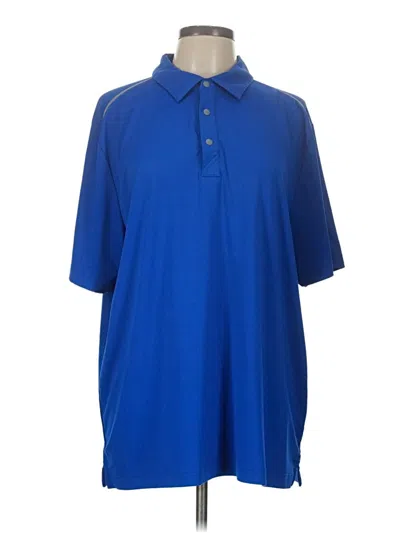 Pre-owned Cutter & Buck Short Sleeve Polo Shirt In Blue