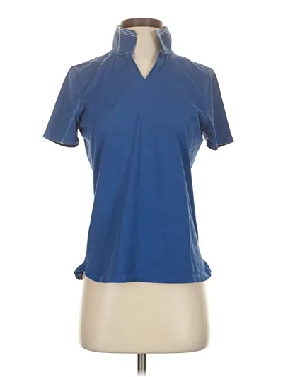 Pre-owned Cutter & Buck Short Sleeve Polo Shirt In Blue