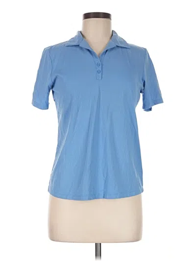 Pre-owned Cutter & Buck Short Sleeve Polo Shirt In Blue