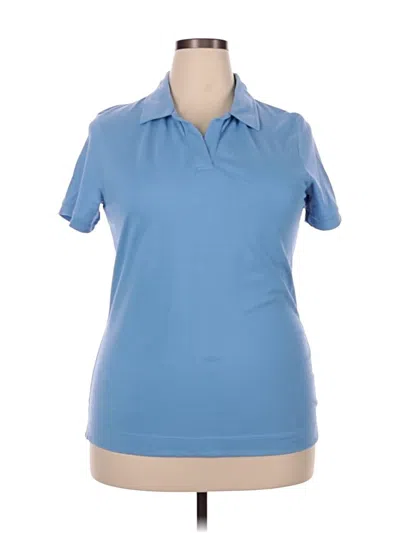 Pre-owned Cutter & Buck Short Sleeve Polo Shirt In Blue