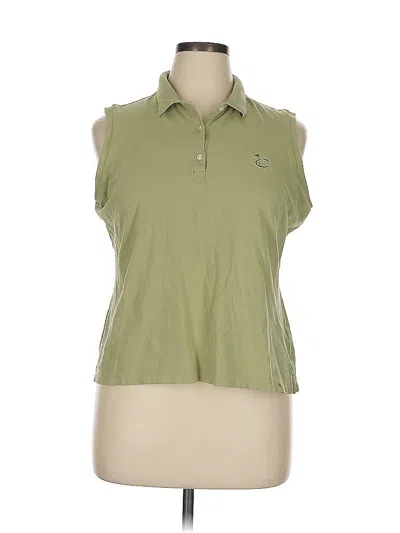 Pre-owned Cutter & Buck Short Sleeve Polo Shirt In Green