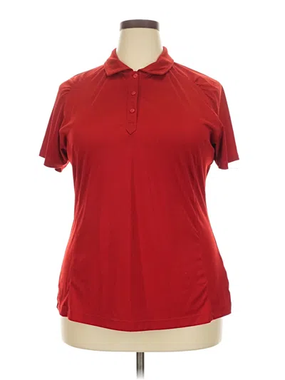 Pre-owned Cutter & Buck Short Sleeve Polo Shirt In Red