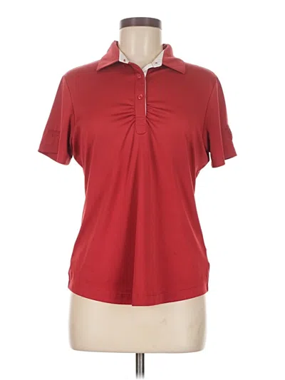 Pre-owned Cutter & Buck Short Sleeve Polo Shirt In Red