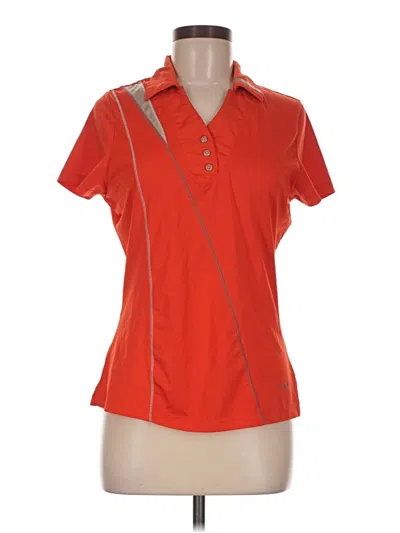 Pre-owned Cutter & Buck Short Sleeve Polo Shirt In Red