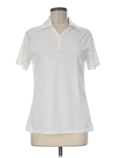 Pre-owned Cutter & Buck Short Sleeve Polo Shirt In White