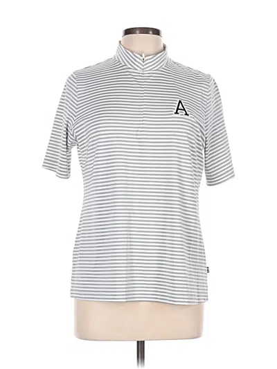 Pre-owned Cutter & Buck Short Sleeve Turtleneck In Silver