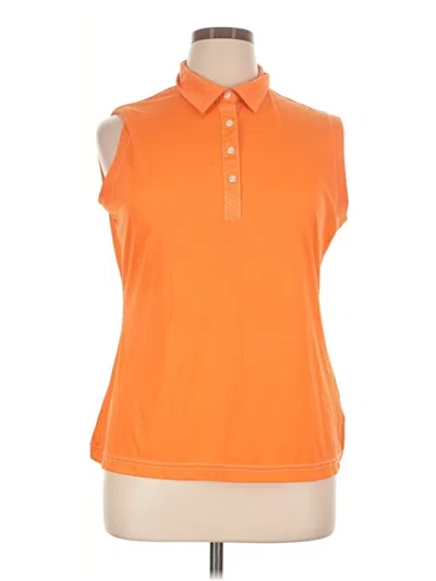 Pre-owned Cutter & Buck Sleeveless Blouse In Orange