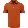 Cutter & Buck Forge Recycled Blend Polo In Texas Orange