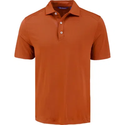Cutter & Buck Forge Recycled Blend Polo In Texas Orange