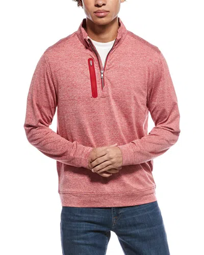 Cutter & Buck Stealth 1/4-zip Pullover In Red