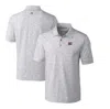 Cutter & Buck Men's Gray Salt Lake Bees Virtue Eco Pique Botanical Print Polo In Steel