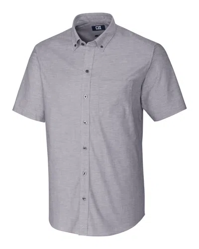 Cutter & Buck Stretch Oxford Mens Big And Tall Short Sleeve Dress Shirt In Pink