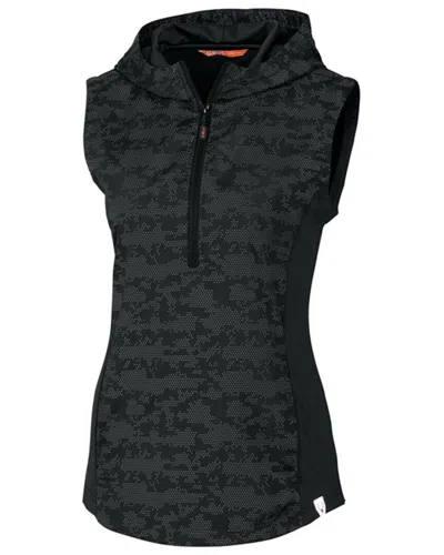 Cutter & Buck Cbuk Ladies' Swish Printed Sport Vest In Black