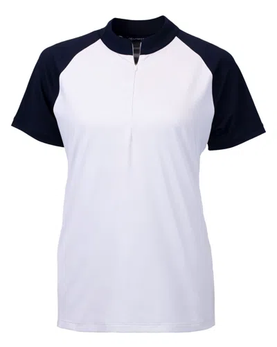 Cutter & Buck Team Usa Stripe Half Zip Mock In Multi